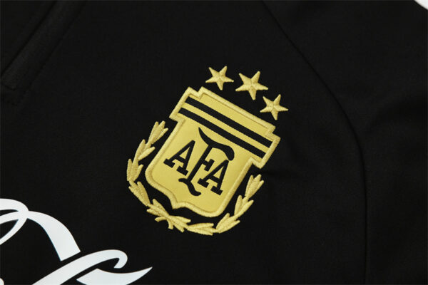 Argentina 2025-26 Black Half Zip Long Sleeve Training Kit - Image 5