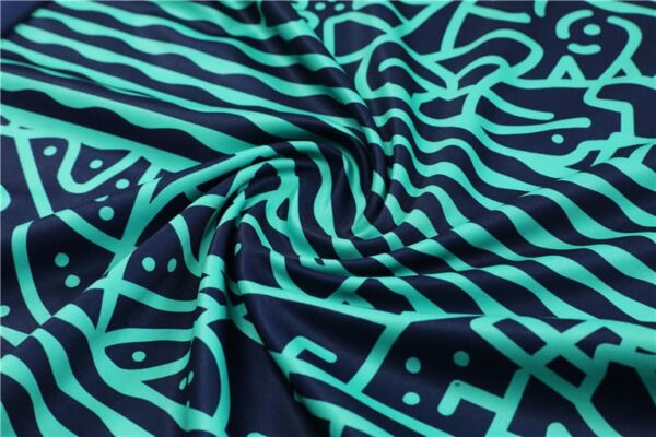 Brazil 2024-25 Turquoise Blue (Camo Edition) Half Zip Long Sleeve Training Kit - Image 5