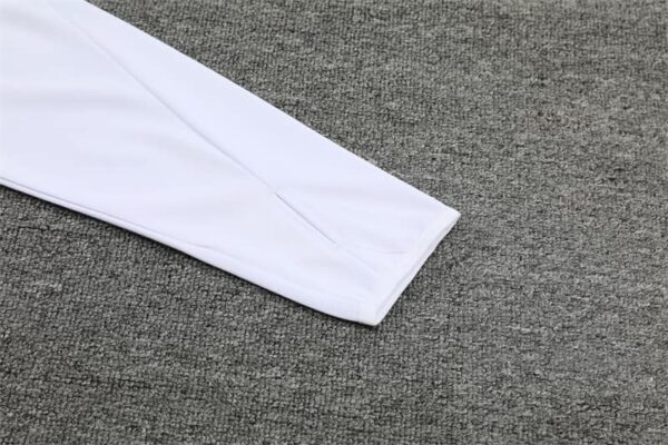 Italy 2024-25 White Half Zip Long Sleeve Training Kit - Image 5