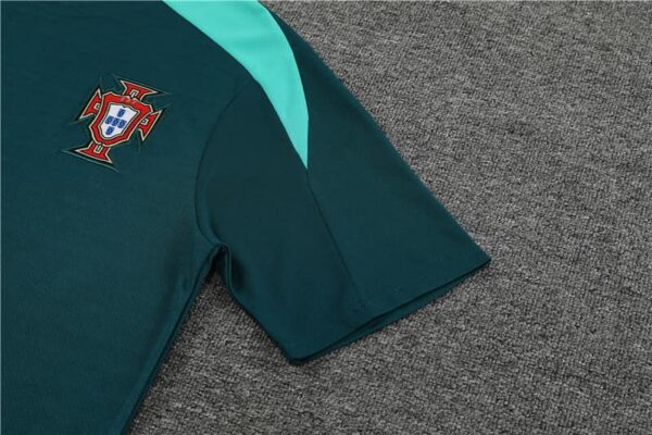 Portugal 2024-25 Green Short Sleeve Training Kit - Image 5