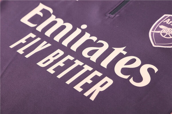 Arsenal 2024-25 Purple Half Zip Long Sleeve Training Kit - Image 5