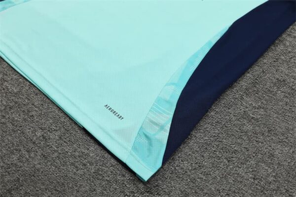Arsenal 2024-25 Turquoise Blue Short Sleeve Training Kit - Image 5