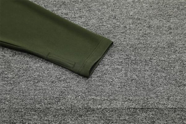 Manchester City 2024-25 Army Green Half Zip Long Sleeve Training Kit - Image 5