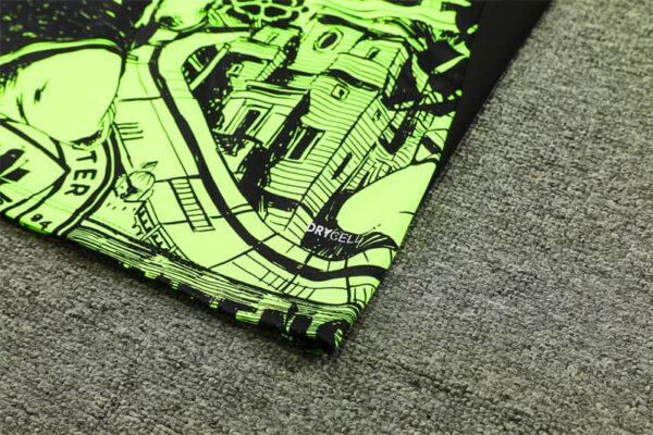 Manchester City 2024-25 Fluorescent Green (Camo Edition) Half Zip Long Sleeve Training Kit - Image 5