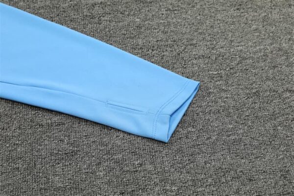 Manchester City 2024-25 Light Blue Half Zip Long Sleeve Training Kit - Image 5