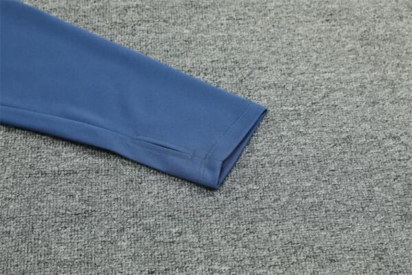 Manchester City 2024-25 Royal Blue Half Zip Long Sleeve Training Kit - Image 5