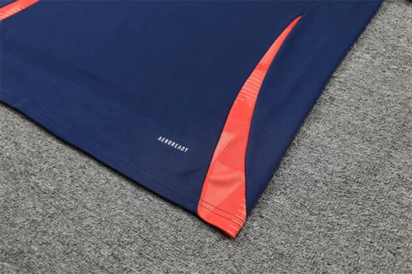 Manchester United 2024-25 Royal Blue Short Sleeve Training Kit - Image 5
