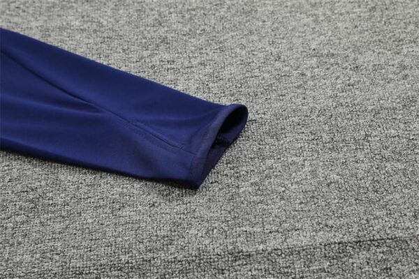 Al-Nassr 2024-25 Royal Blue Half Zip Long Sleeve Training Kit - Image 5