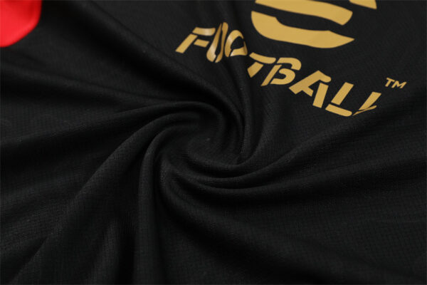 AC Milan 2024-25 Black Short Sleeve Training Kit - Image 5