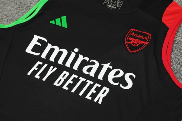 Arsenal 2024-25 Black Vest Training Kit - Image 5