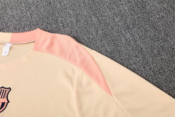 Barcelona 2025-26 Beige Short Sleeve Training Kit - Image 5