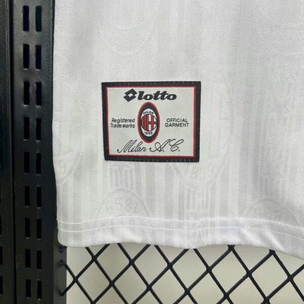 AC Milan 1997-98 White Away Retro Jersey - Image 5