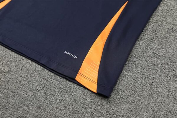 Real Madrid 2024-25 Royal Blue Half Zip Long Sleeve Training Kit - Image 5