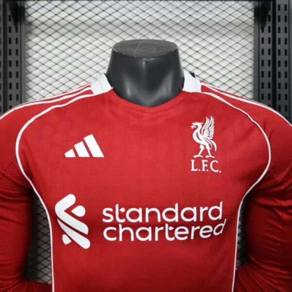 Liverpool 2025-26 Home Long Sleeve Jersey Player Version - Image 5