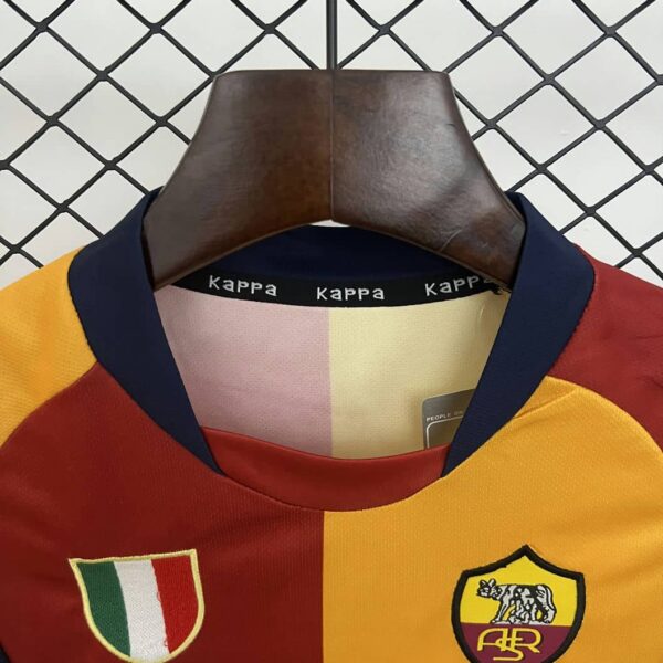 AS Roma 2001-02 Home Kids Kit - Image 5