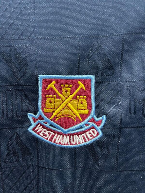 West Ham United 1999-00 Royal Blue Retro Jersey - Image 5