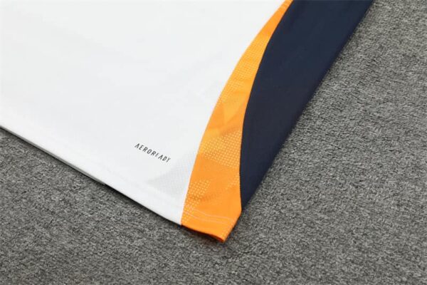 Real Madrid 2024-25 White Short Sleeve Training Kit - Image 5