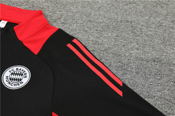 Bayern Munich 2024-25 Black Half Zip Long Sleeve Training Kit - Image 5