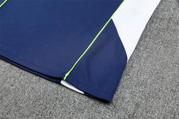 Real Madrid 2025-26 Royal Blue Half Zip Long Sleeve Training Kit - Image 5