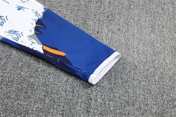 Real Madrid 2025-26 Yellow Blue (Camo Edition) Half Zip Long Sleeve Training Kit - Image 5