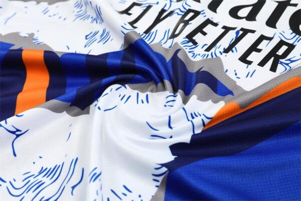Real Madrid 2025-26 Yellow Blue (Camo Edition) Short Sleeve Training Kit - Image 5