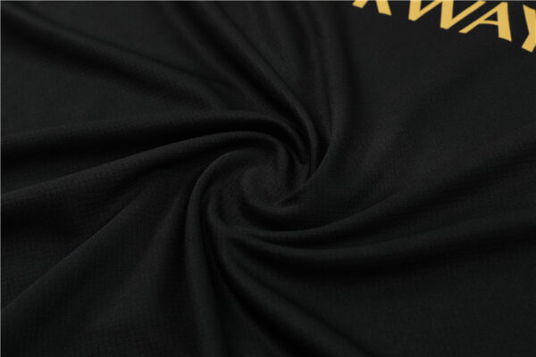 PSG 2024-25 Black Gold Short Sleeve Training Kit - Image 5