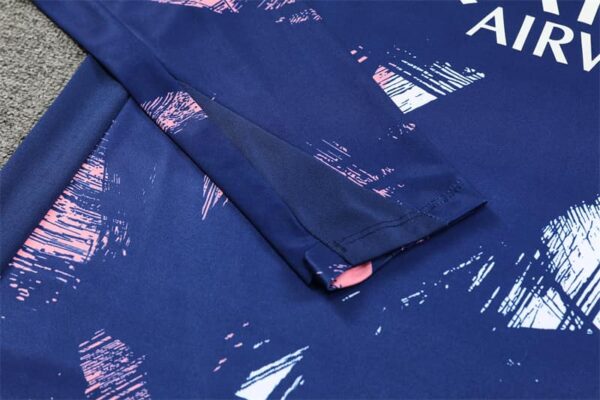 PSG Jordan 2024-25 Royal Blue (Camo Edition) Half Zip Long Sleeve Training Kit - Image 6