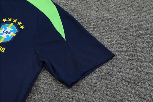 Brazil 2024-25 Royal Blue Short Sleeve Training Kit - Image 6