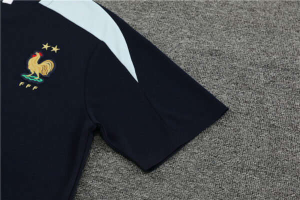France 2024-25 Royal Blue Short Sleeve Training Kit - Image 6