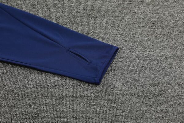 Italy 2024-25 Royal Blue Half Zip Long Sleeve Training Kit - Image 6