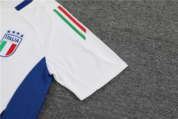 Italy 2024-25 White Short Sleeve Training Kit - Image 6