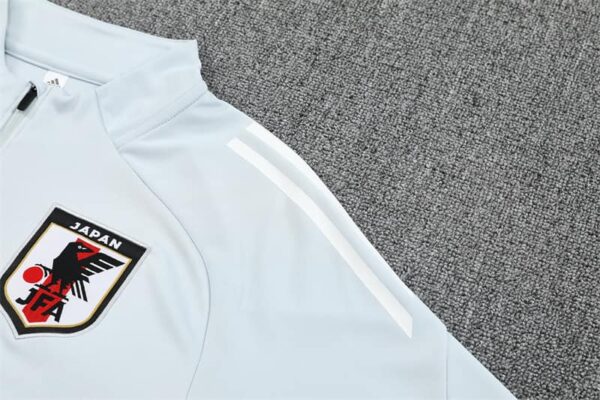 Japan 2025-26 Light Grey Half Zip Long Sleeve Training Kit - Image 6