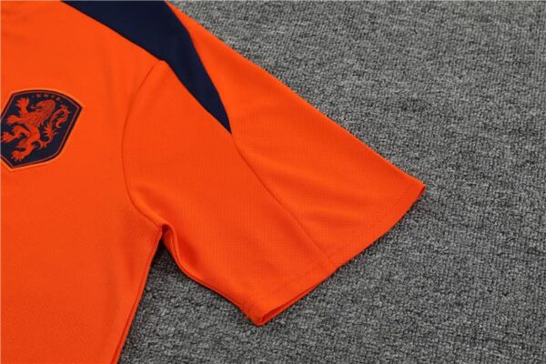 Netherlands 2024-25 Orange Short Sleeve Training Kit - Image 6