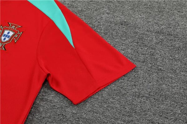 Portugal 2024-25 Red Short Sleeve Training Kit - Image 6