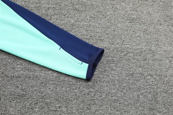 Arsenal 2024-25 Turquoise Blue Half Zip Long Sleeve Training Kit - Image 6
