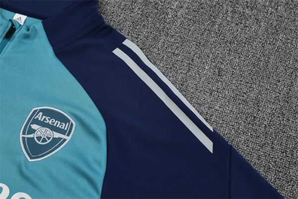 Arsenal 2025-26 Green Half Zip Long Sleeve Training Kit - Image 6