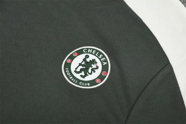 Chelsea 2025-26 Army Green Short Sleeve Training Kit - Image 6