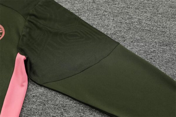 Manchester City 2024-25 Army Green Half Zip Long Sleeve Training Kit - Image 6