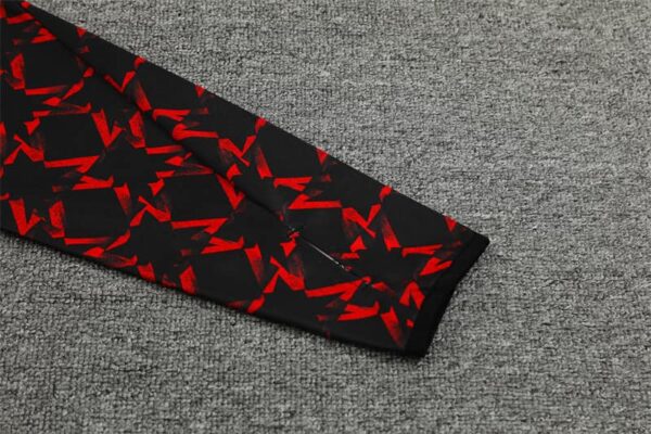 Manchester United 2024-25 Red Black (Camo Edition) Half Zip Long Sleeve Training Kit - Image 6