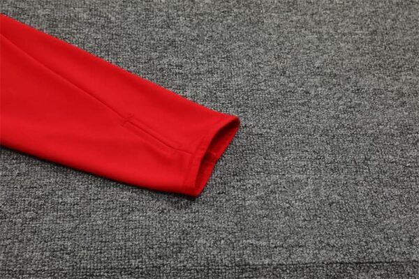 Manchester United 2024-25 Red Half Zip Long Sleeve Training Kit - Image 6