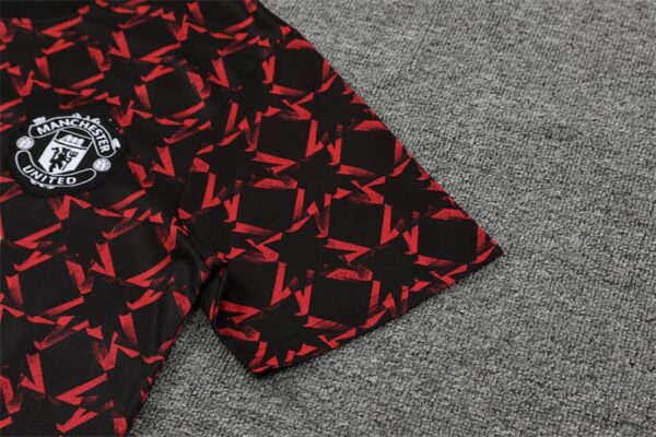 Manchester United 2024-25 Red Black (Camo Edition) Short Sleeve Training Kit - Image 6