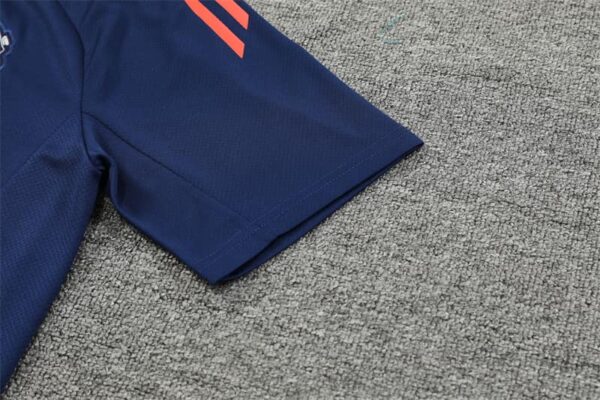 Manchester United 2024-25 Royal Blue Short Sleeve Training Kit - Image 6