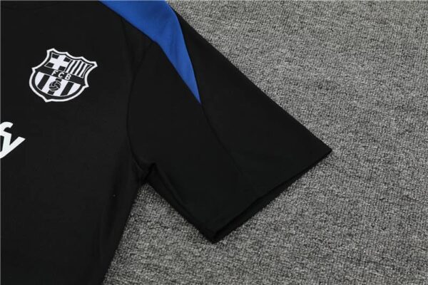 Barcelona 2024-25 Black Short Sleeve Training Kit - Image 6