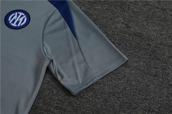 Inter Milan 2024-25 Grey Short Sleeve Training Kit - Image 6