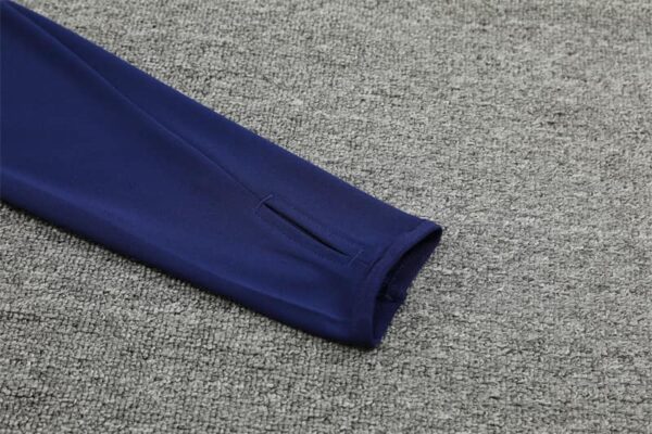 Juventus 2024-25 Royal Blue Half Zip Long Sleeve Training Kit - Image 6