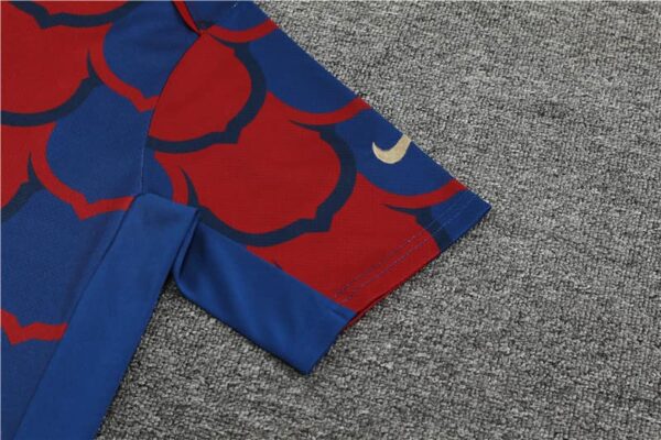 Barcelona 2024-25 Red Blue (Camo Edition) Short Sleeve Training Kit - Image 6