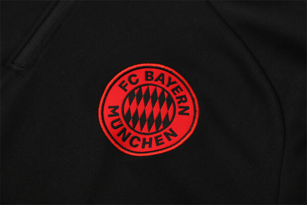 Bayern Munich 2025-26 Black Half Zip Long Sleeve Training Kit - Image 6