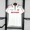 Manchester United 1998-99 White Retro Jersey - Image 6