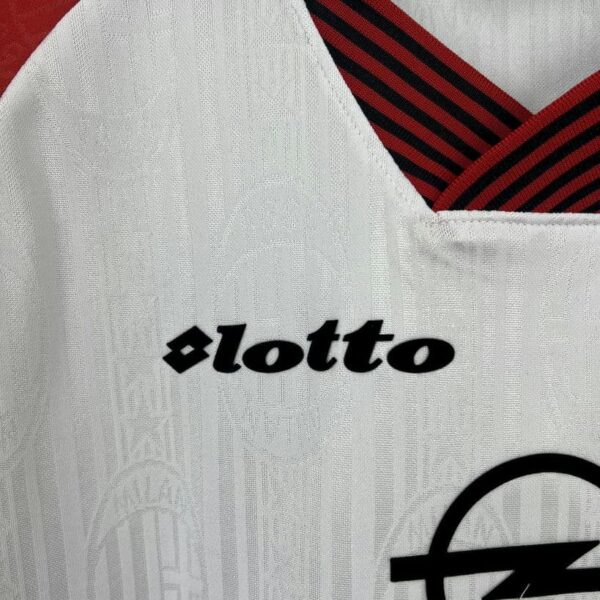 AC Milan 1997-98 White Away Retro Jersey - Image 6