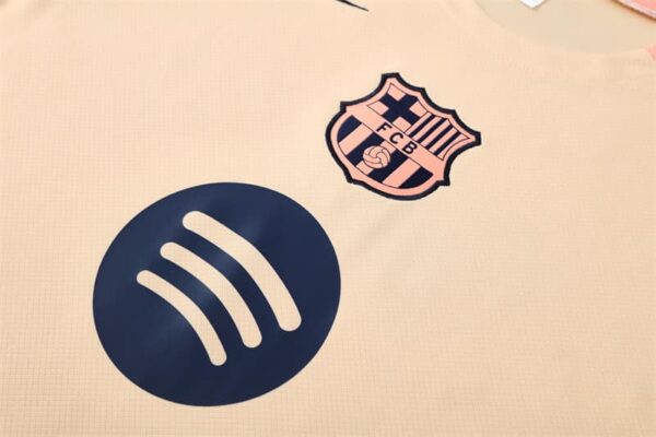 Barcelona 2025-26 Beige Short Sleeve Training Kit - Image 6